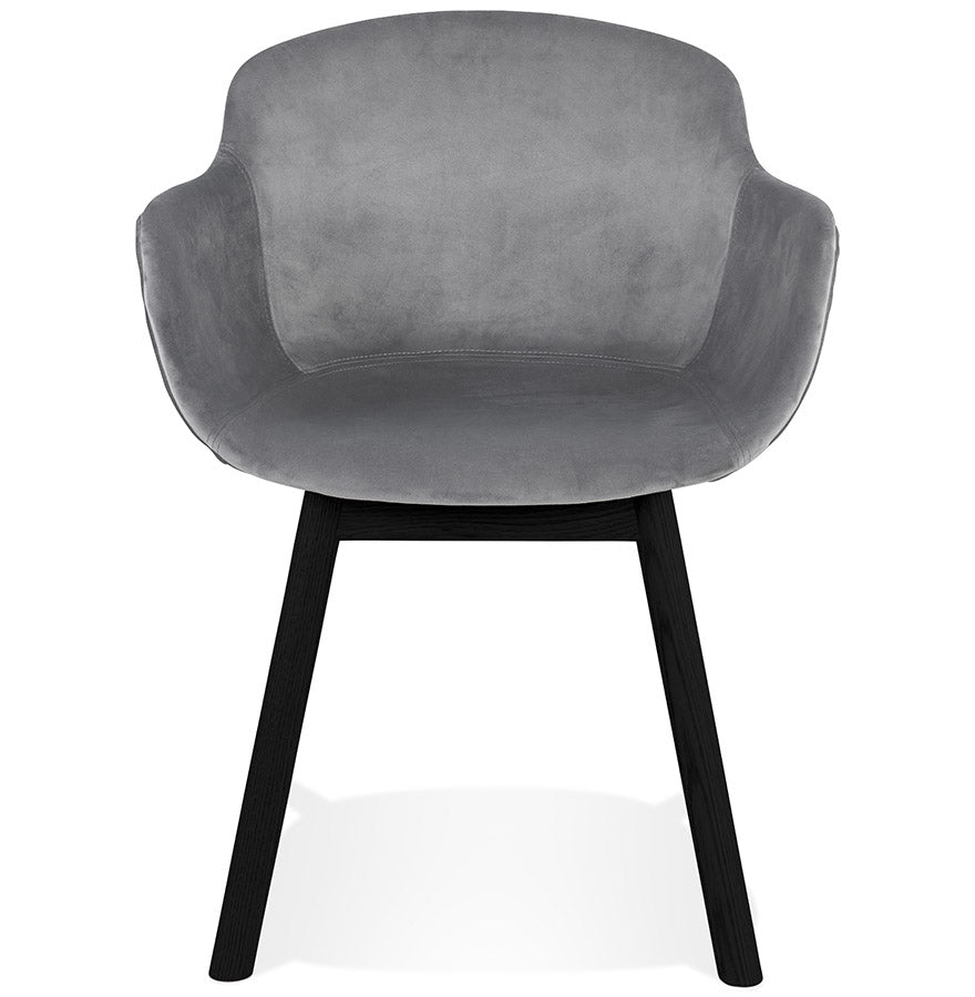 Velora | Luxe fluwelen stoel met armleuningen - elegant en comfortabel