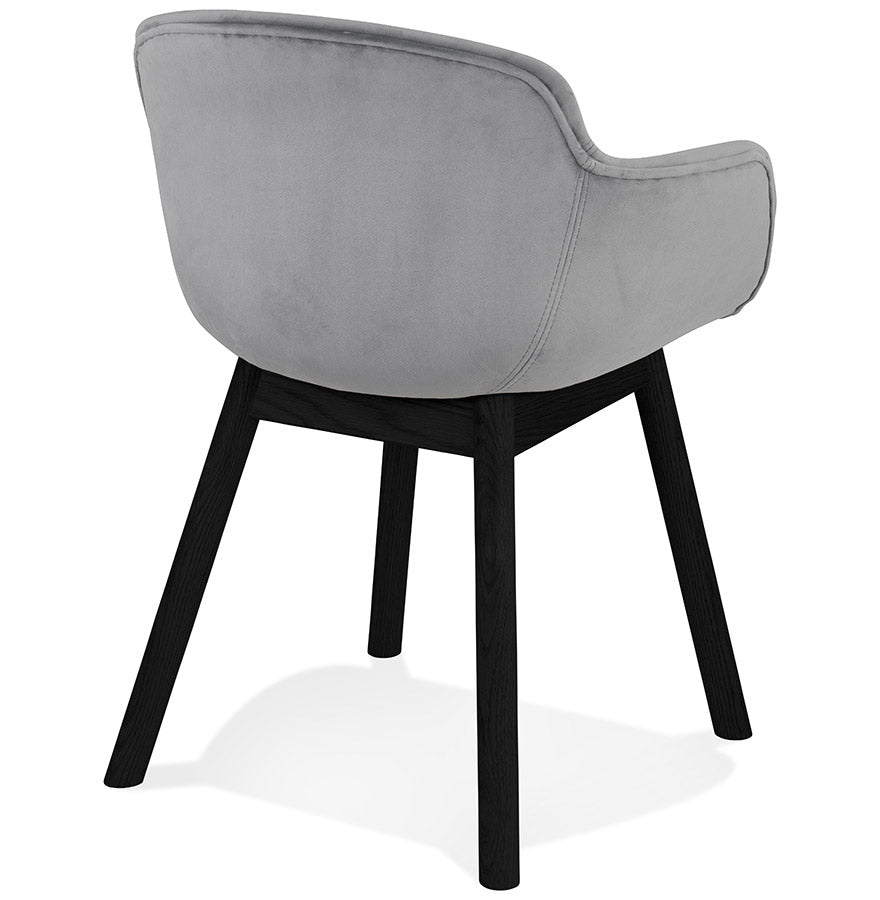Velora | Luxe fluwelen stoel met armleuningen - elegant en comfortabel