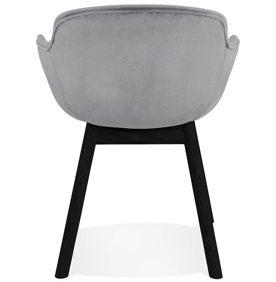 Velora | Luxe fluwelen stoel met armleuningen - elegant en comfortabel