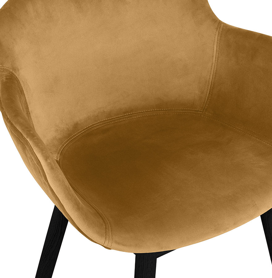 Veloria | Luxe fluwelen stoel met armleuningen - elegant en comfortabel