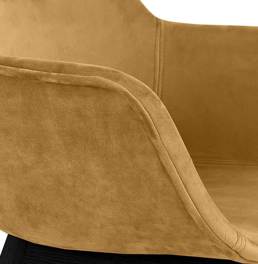 Veloria | Luxe fluwelen stoel met armleuningen - elegant en comfortabel