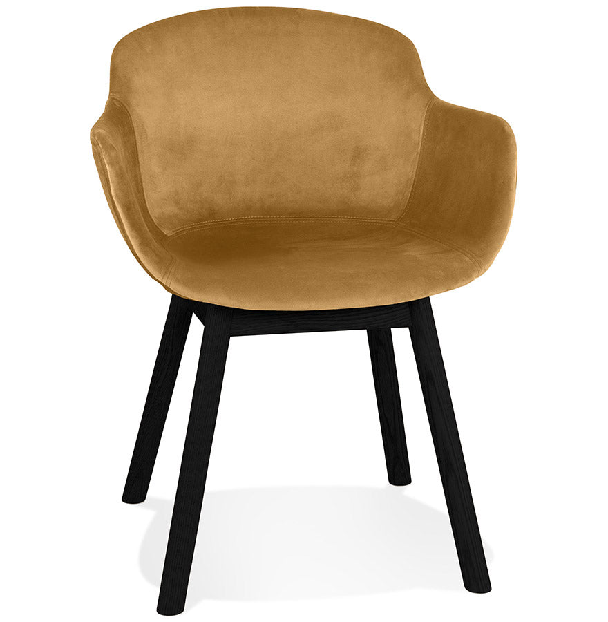 Veloria | Luxe fluwelen stoel met armleuningen - elegant en comfortabel
