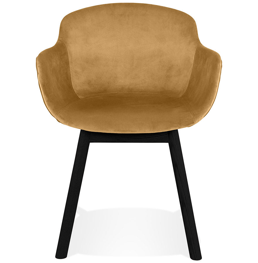 Veloria | Luxe fluwelen stoel met armleuningen - elegant en comfortabel