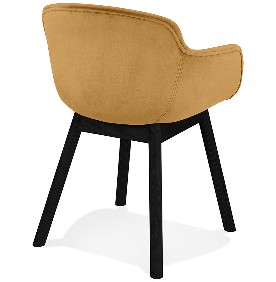 Veloria | Luxe fluwelen stoel met armleuningen - elegant en comfortabel