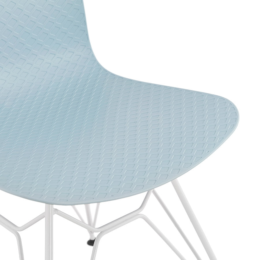 Aurelia | Luxe blauwe fauteuil met metalen voet - modern design-OfficeKing