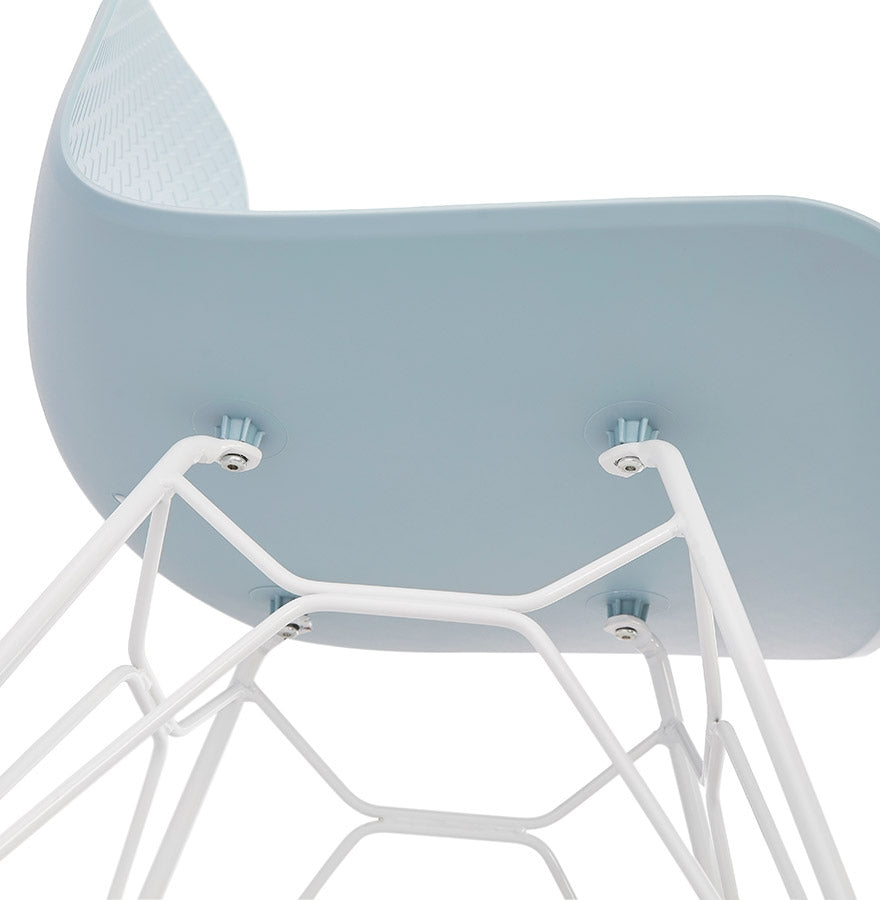 Aurelia | Luxe blauwe fauteuil met metalen voet - modern design-OfficeKing