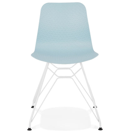 Aurelia | Luxe blauwe fauteuil met metalen voet - modern design-OfficeKing