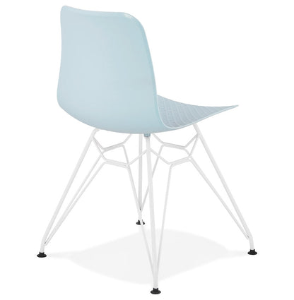 Aurelia | Luxe blauwe fauteuil met metalen voet - modern design-OfficeKing