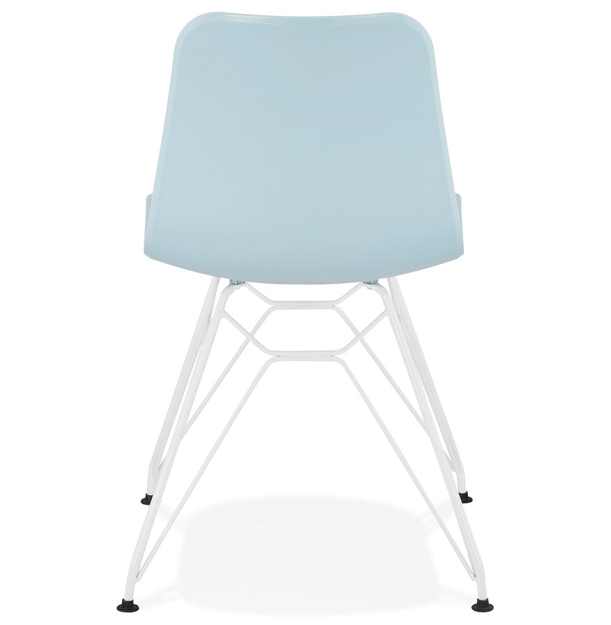 Aurelia | Luxe blauwe fauteuil met metalen voet - modern design-OfficeKing