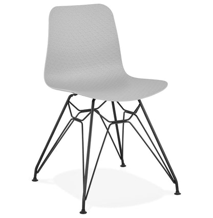Vistara | Designstoel - industriële flair met metalen voet