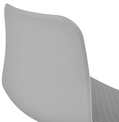 Gavira | Luxe grijze stoel met metalen voet – stijlvol en modern-OfficeKing
