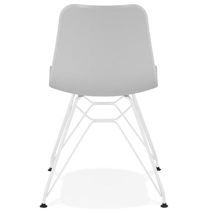 Gavira | Luxe grijze stoel met metalen voet – stijlvol en modern-OfficeKing