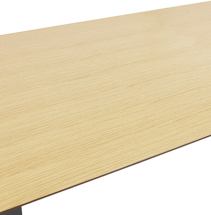 Alvoria | Elegantes Direktorialbüro – Naturholz & Metall – 180x90 cm-OfficeKing