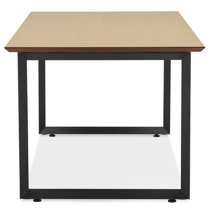 Alvoria | Elegantes Direktorialbüro – Naturholz & Metall – 180x90 cm-OfficeKing