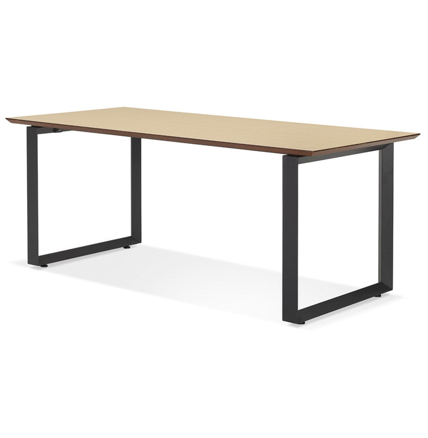Alvoria | Elegantes Direktorialbüro – Naturholz & Metall – 180x90 cm-OfficeKing