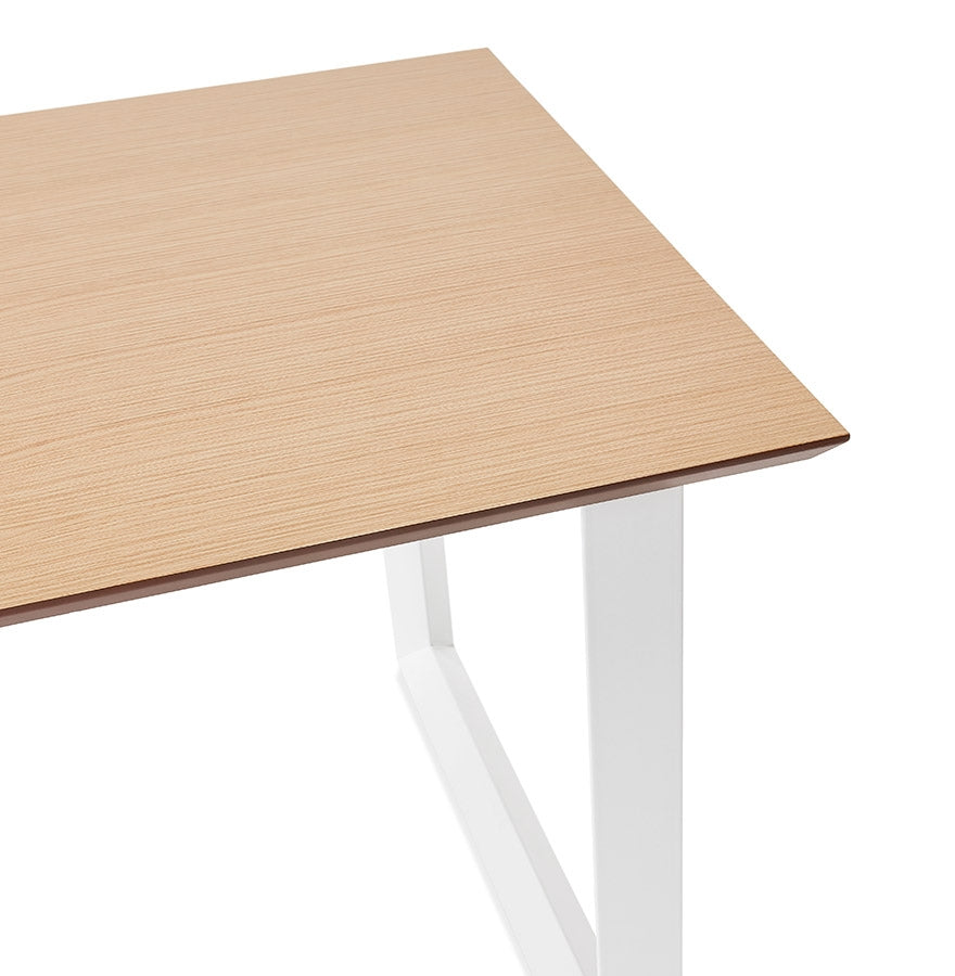 Gimara | Elegantes Büro mit natürlichem Holz und modernem Metall – 180x90 cm-OfficeKing