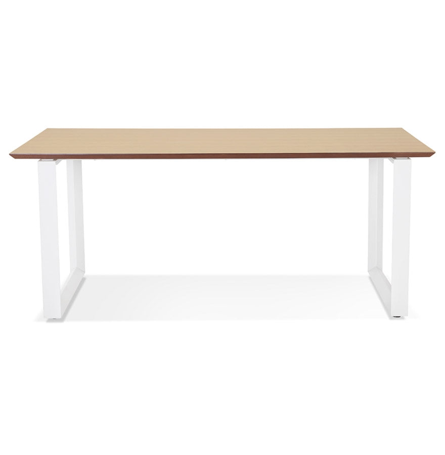 Gimara | Elegantes Büro mit natürlichem Holz und modernem Metall – 180x90 cm-OfficeKing