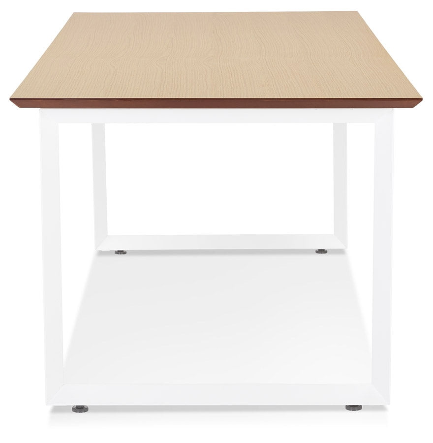 Gimara | Elegantes Büro mit natürlichem Holz und modernem Metall – 180x90 cm-OfficeKing