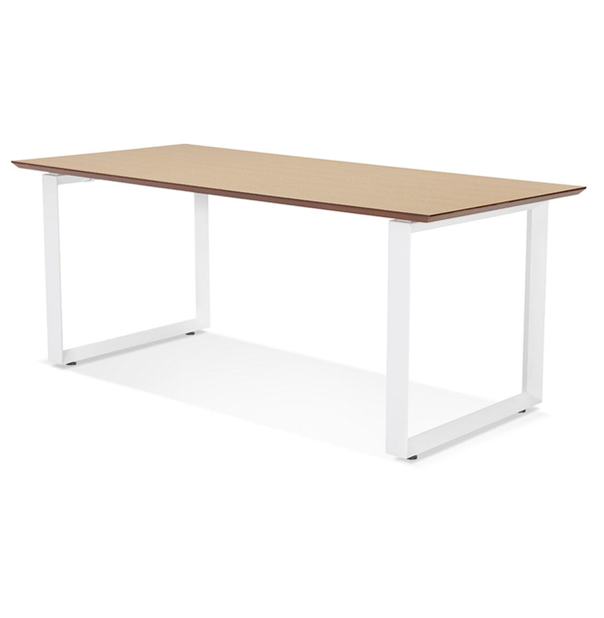 Gimara | Elegantes Büro mit natürlichem Holz und modernem Metall – 180x90 cm-OfficeKing