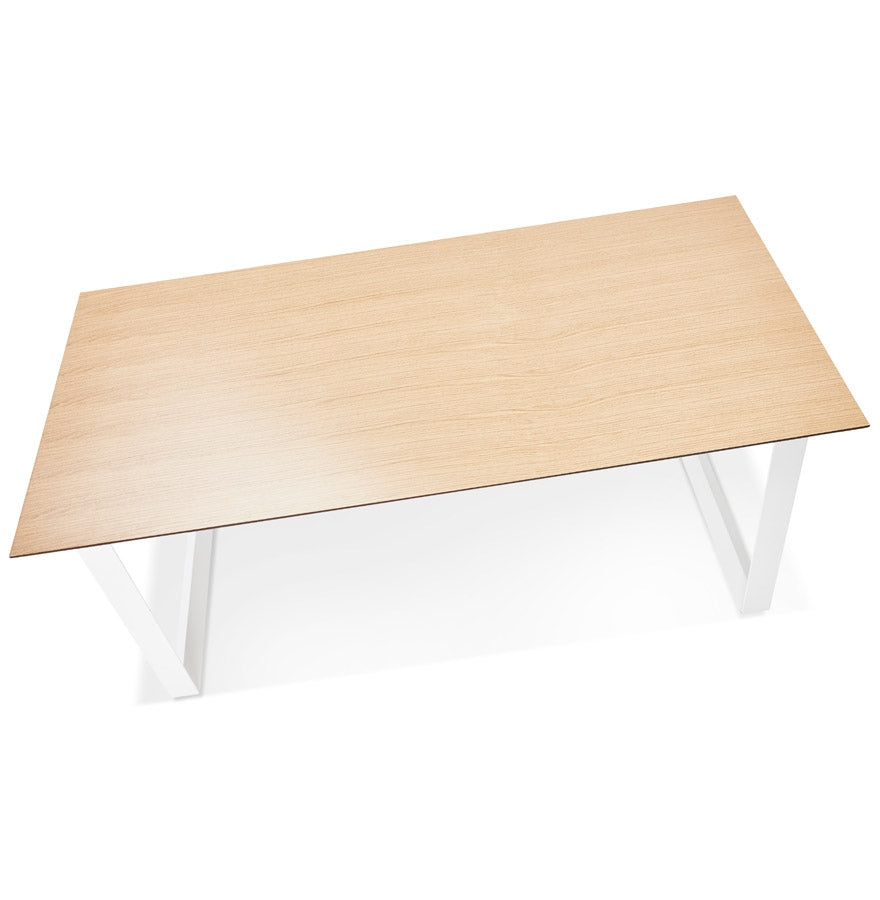 Gimara | Elegantes Büro mit natürlichem Holz und modernem Metall – 180x90 cm-OfficeKing