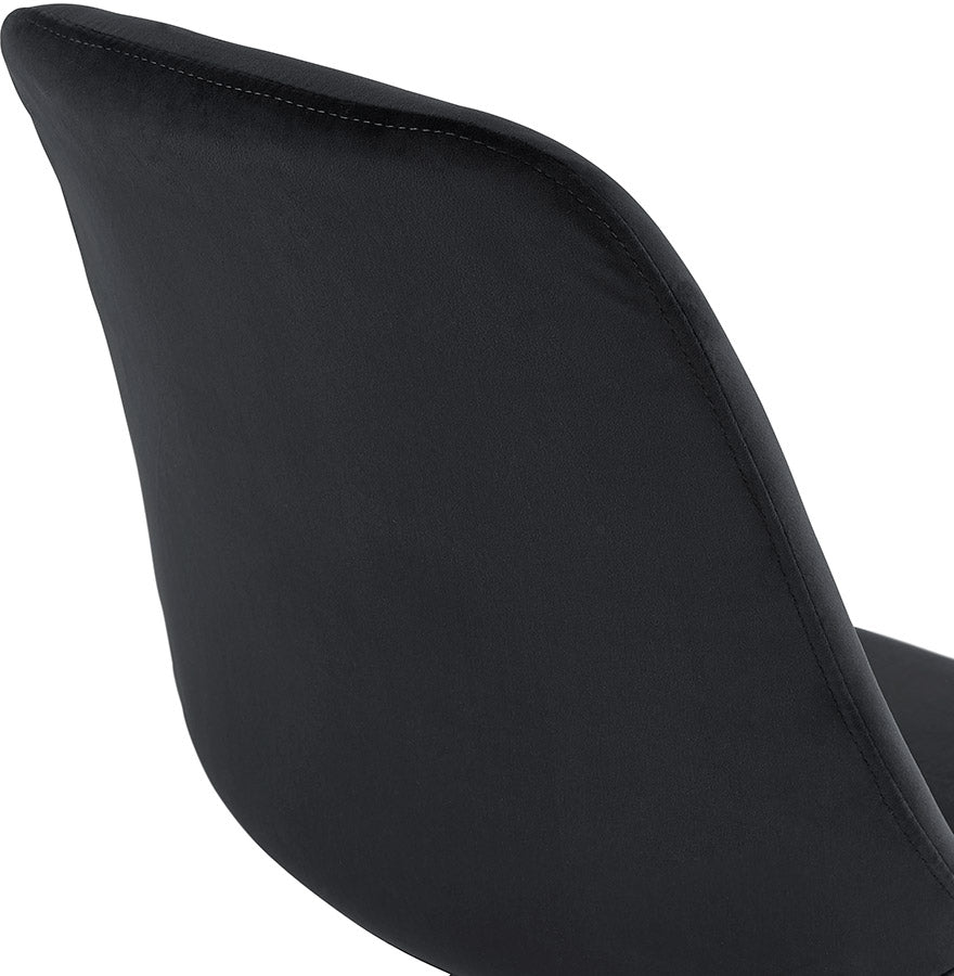 Veloria | Luxe fauteuil in zwart fluweel – elegant en comfortabel