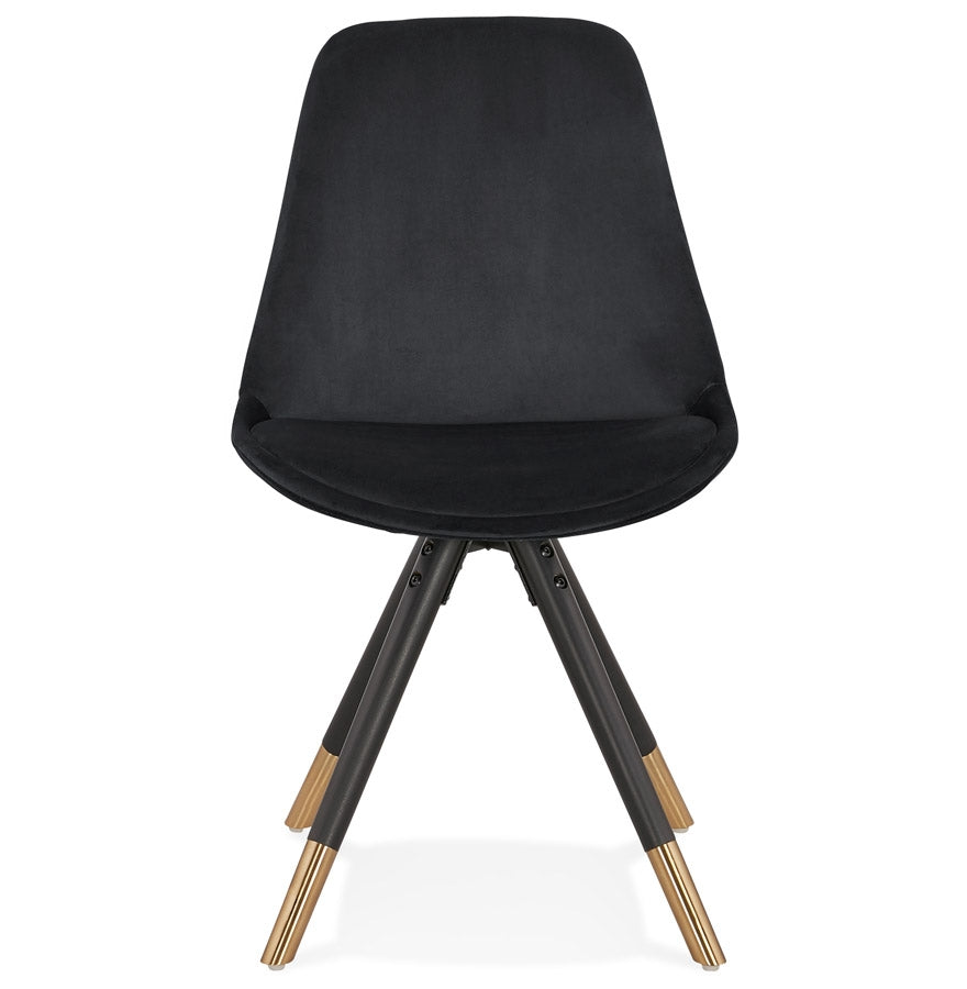 Veloria | Luxe fauteuil in zwart fluweel – elegant en comfortabel
