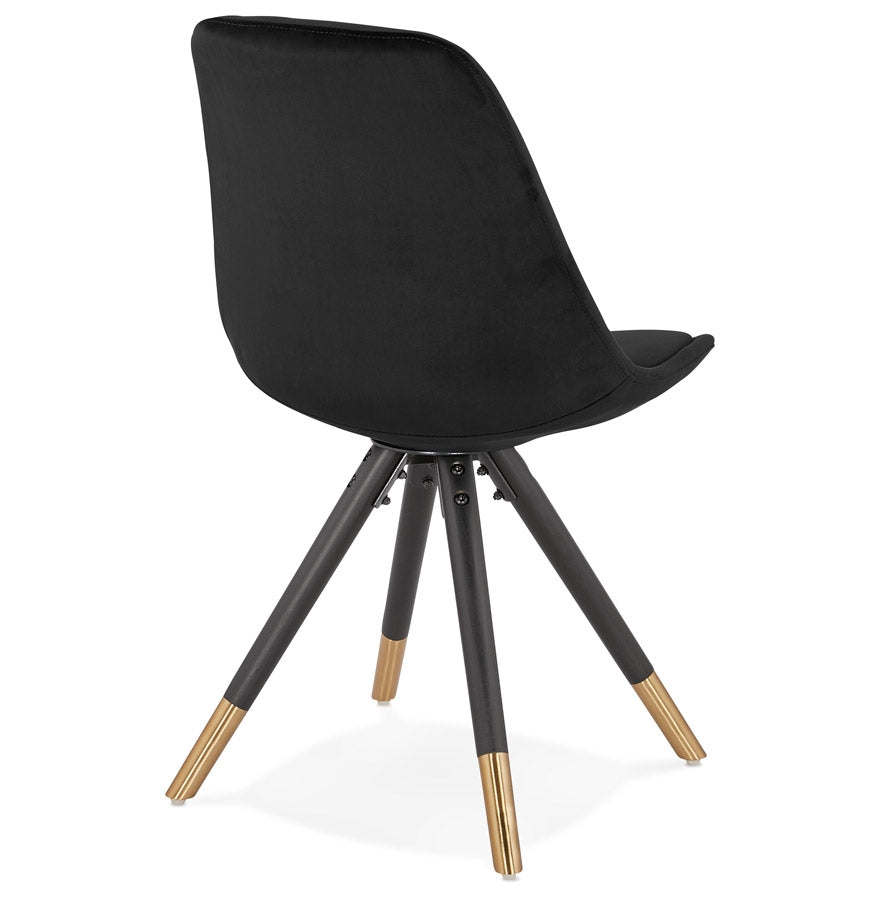 Veloria | Luxe fauteuil in zwart fluweel – elegant en comfortabel