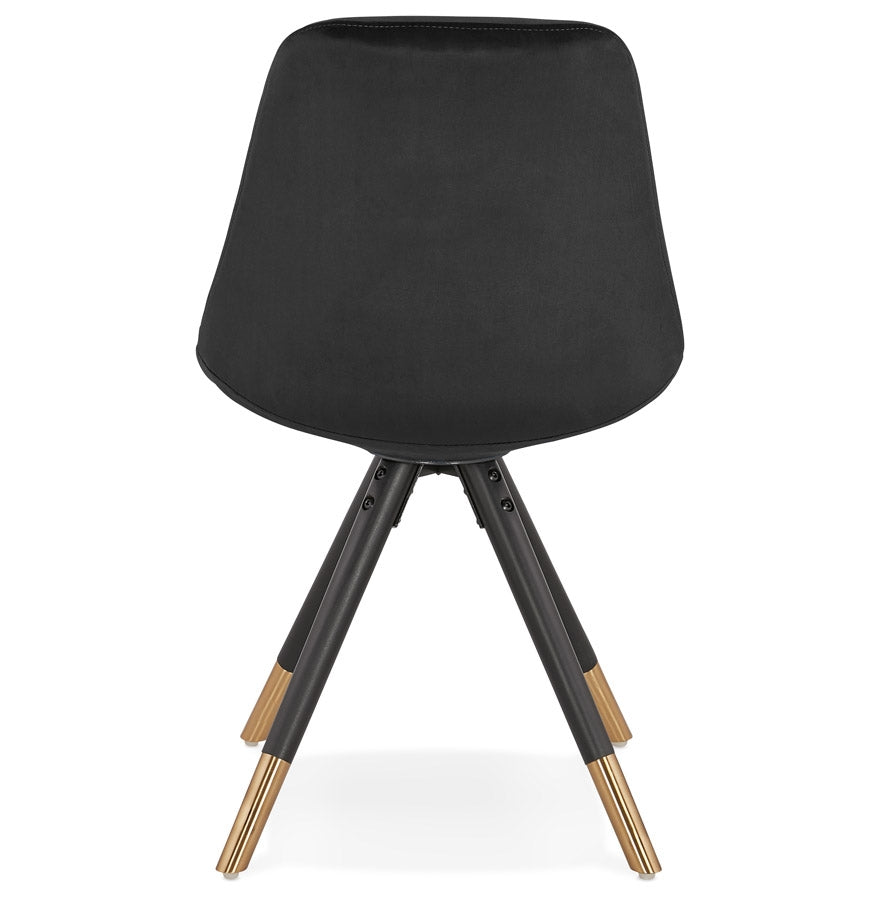 Veloria | Luxe fauteuil in zwart fluweel – elegant en comfortabel