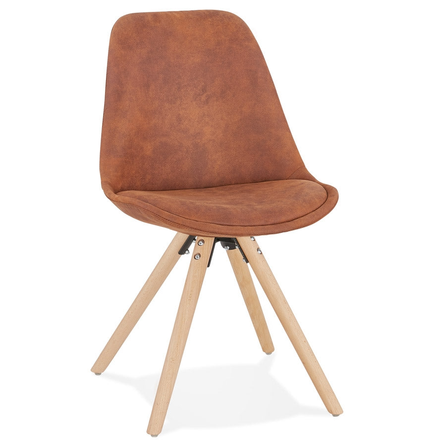 Havara | Luxe fauteuil in bruin microfiber – stijlvol en comfortabel