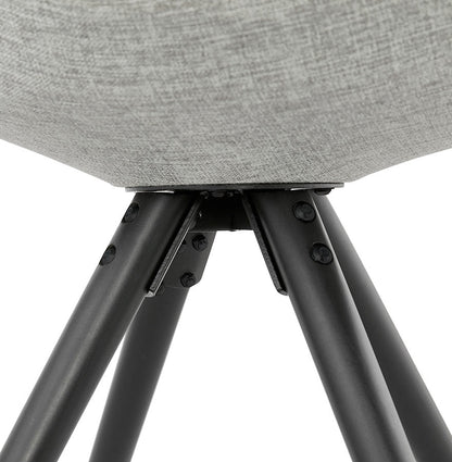 Gravitas | Luxe grijze stoel met zwarte poten – modern design-OfficeKing