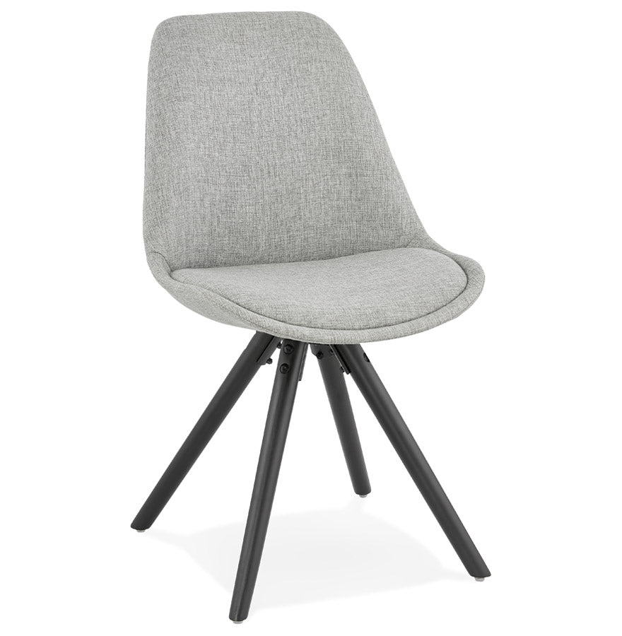 Gravitas | Luxe grijze stoel met zwarte poten – modern design-OfficeKing