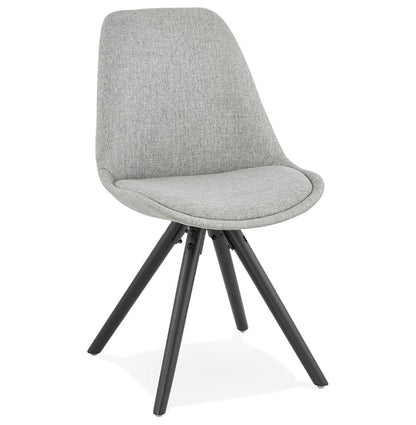 Gravitas | Luxe grijze stoel met zwarte poten – modern design-OfficeKing