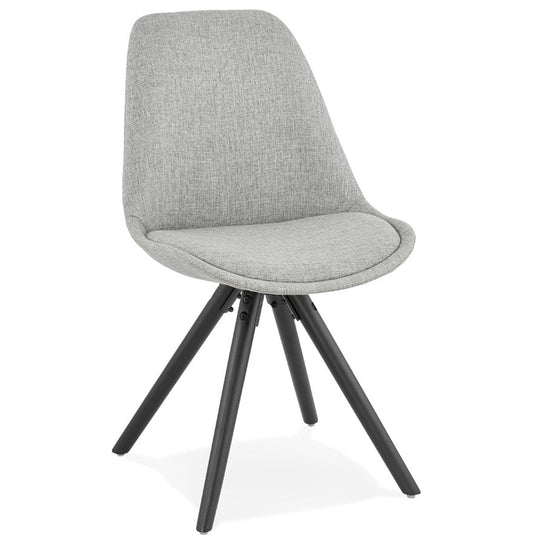 Gravitas | Luxe grijze stoel met zwarte poten – modern design-OfficeKing