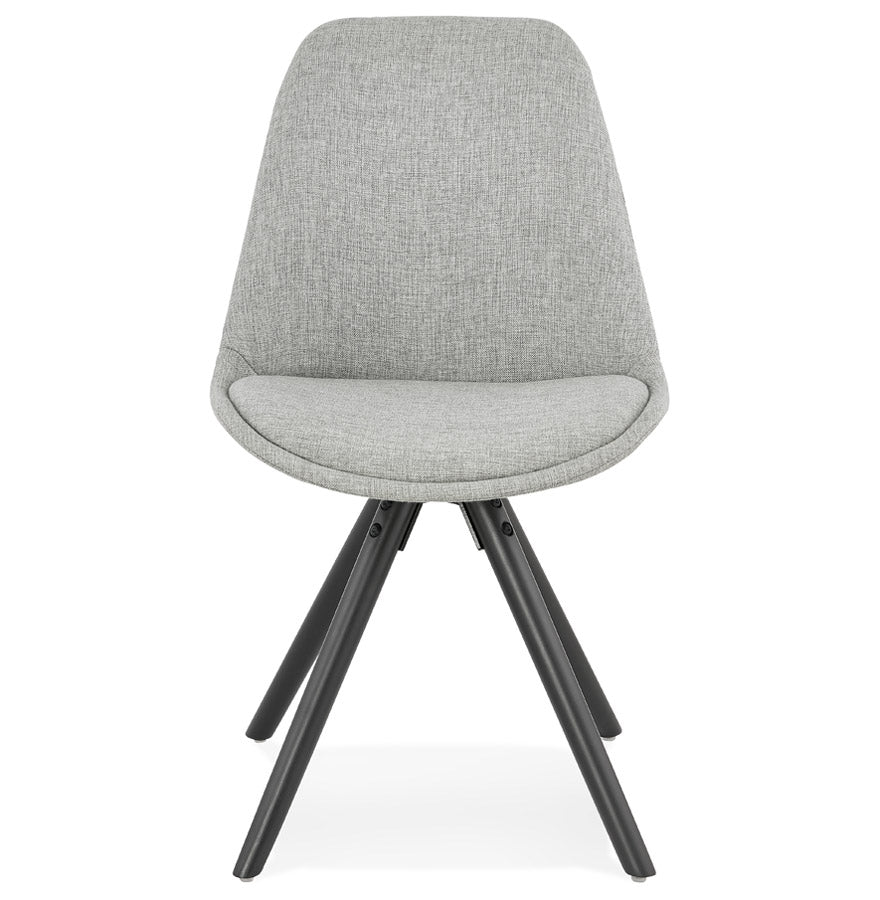Gravitas | Luxe grijze stoel met zwarte poten – modern design-OfficeKing