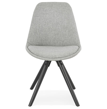Gravitas | Luxe grijze stoel met zwarte poten – modern design-OfficeKing