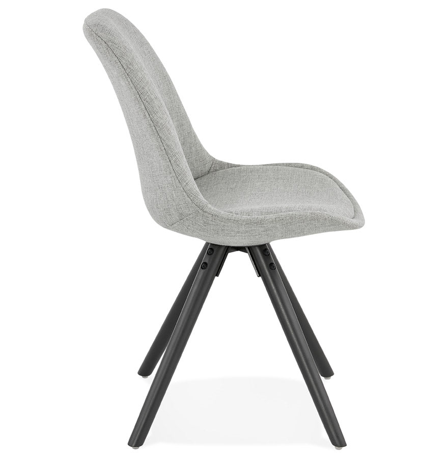 Gravitas | Luxe grijze stoel met zwarte poten – modern design-OfficeKing