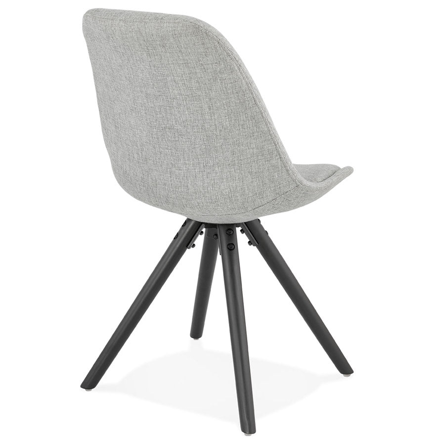 Gravitas | Luxe grijze stoel met zwarte poten – modern design-OfficeKing