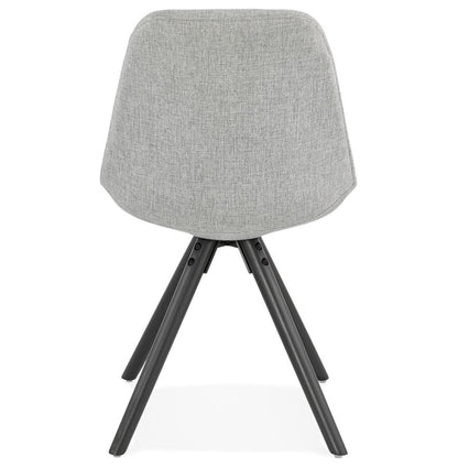 Gravitas | Luxe grijze stoel met zwarte poten – modern design-OfficeKing