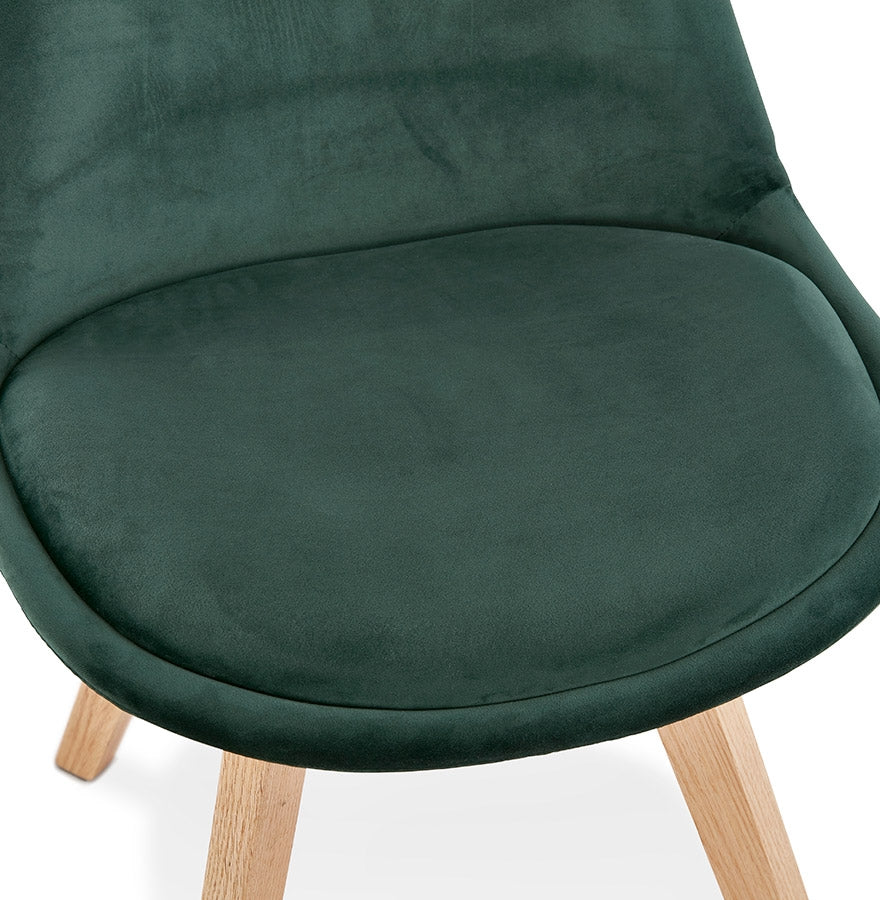 Verdevo | Luxe groene fauteuil – natuurlijk hout – stijlvol design