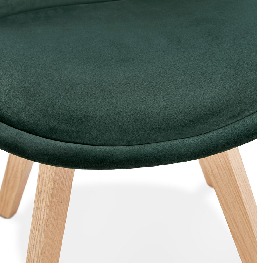 Verdevo | Luxe groene fauteuil – natuurlijk hout – stijlvol design