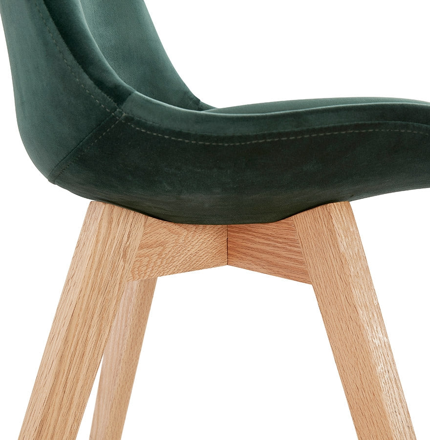 Verdevo | Luxe groene fauteuil – natuurlijk hout – stijlvol design