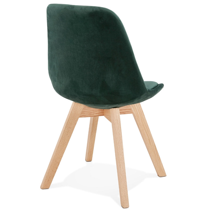 Verdevo | Luxe groene fauteuil – natuurlijk hout – stijlvol design
