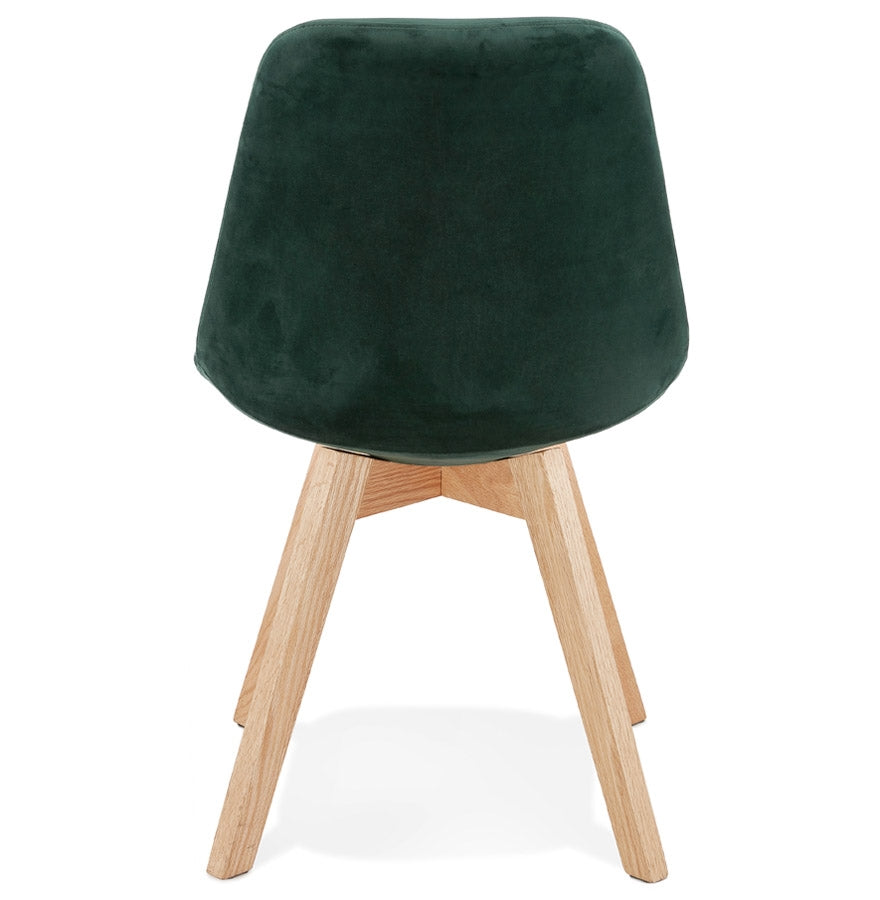 Verdevo | Luxe groene fauteuil – natuurlijk hout – stijlvol design