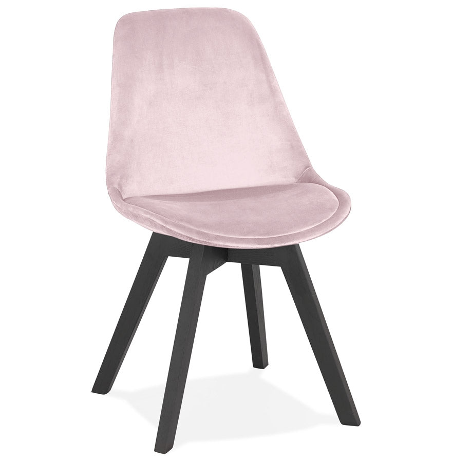Veloria | Luxe roze fluwelen stoel – elegant design