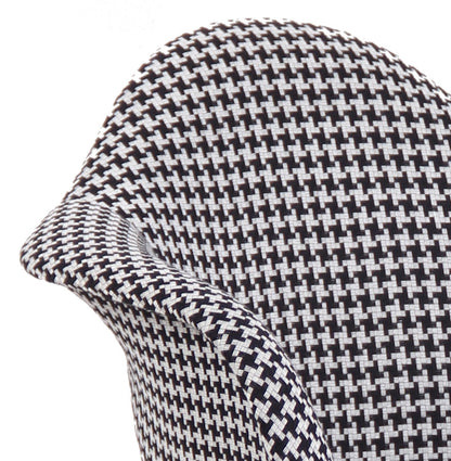 Luxevo | Stijlvolle designstoel met armleuningen - Pied-de-Poule print-OfficeKing