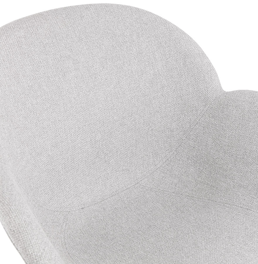 Lunara | Luxe fauteuil met armleuningen – stijlvol comfort in lichtgrijs