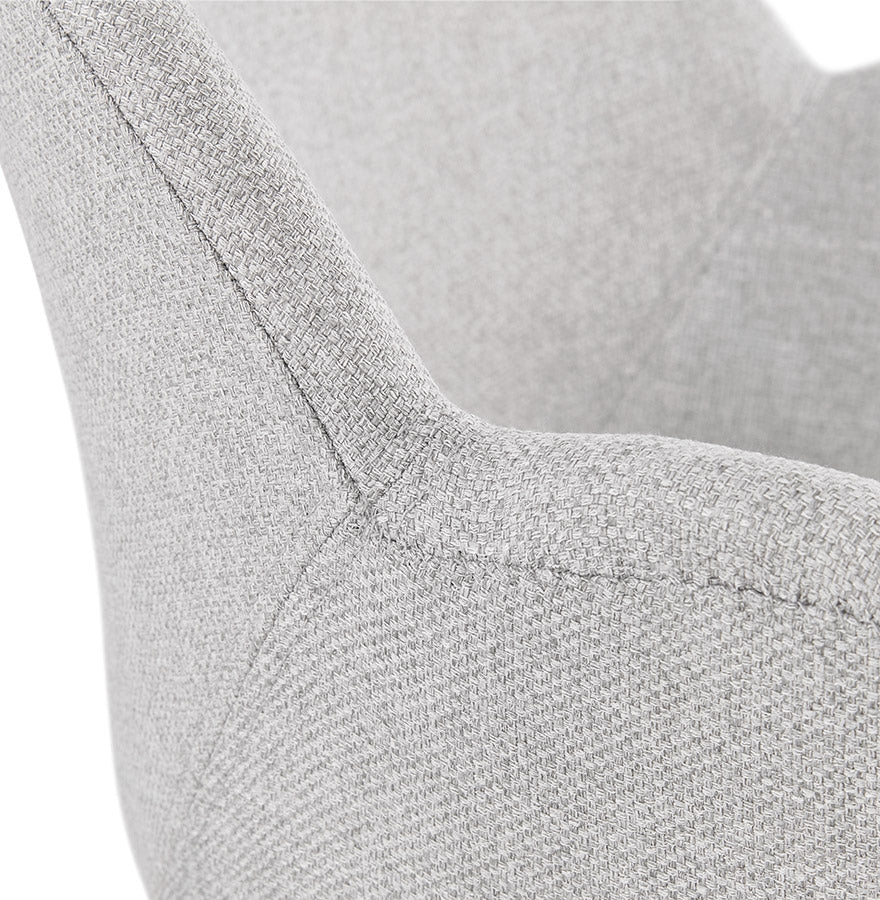 Lunara | Luxe fauteuil met armleuningen – stijlvol comfort in lichtgrijs