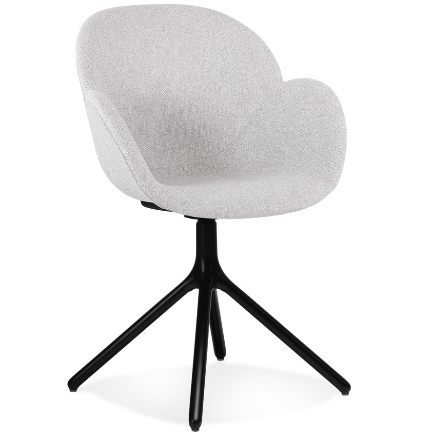 Lunara | Luxe fauteuil met armleuningen – stijlvol comfort in lichtgrijs