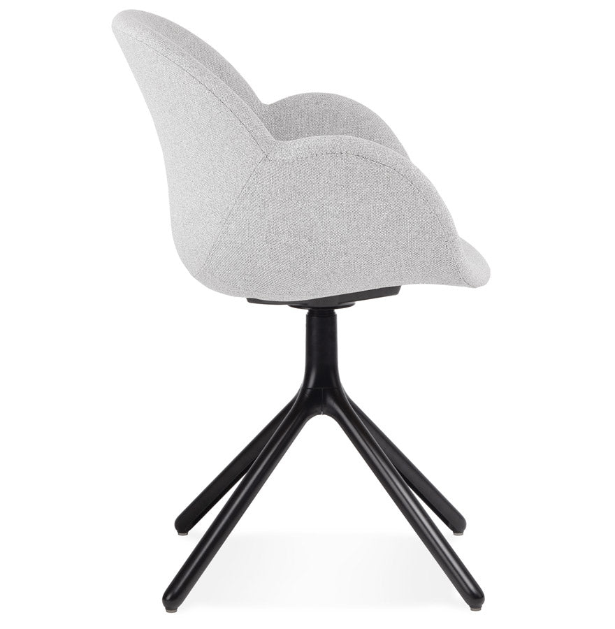 Lunara | Luxe fauteuil met armleuningen – stijlvol comfort in lichtgrijs