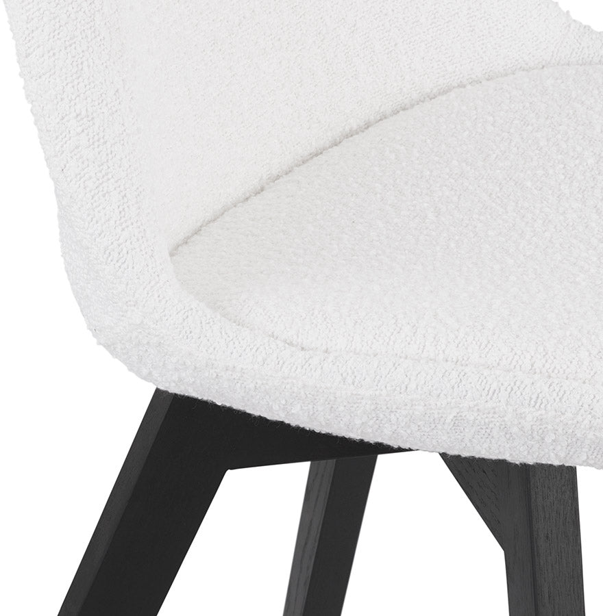 Alurelle | Luxe badstof stoel met zwarte poten-OfficeKing